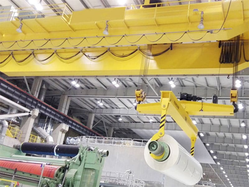 double girder crane in the paper industry